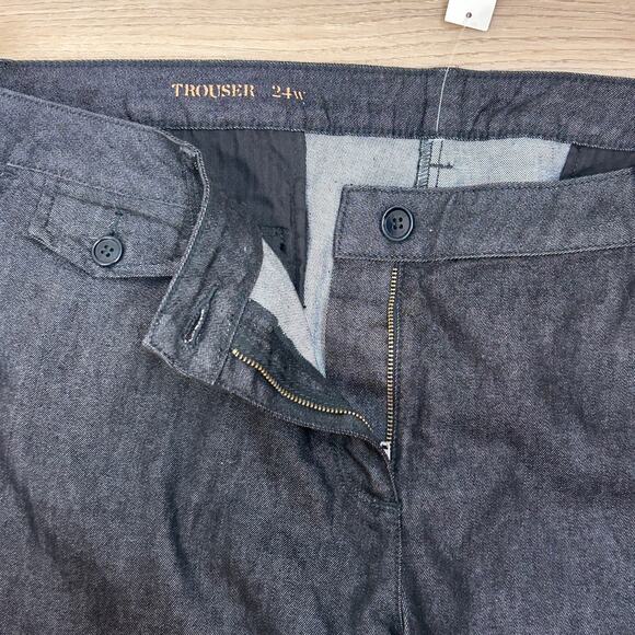 Talbots Denim Jeans Plus size 24W NWT Trouser fit - Picture 3 of 9